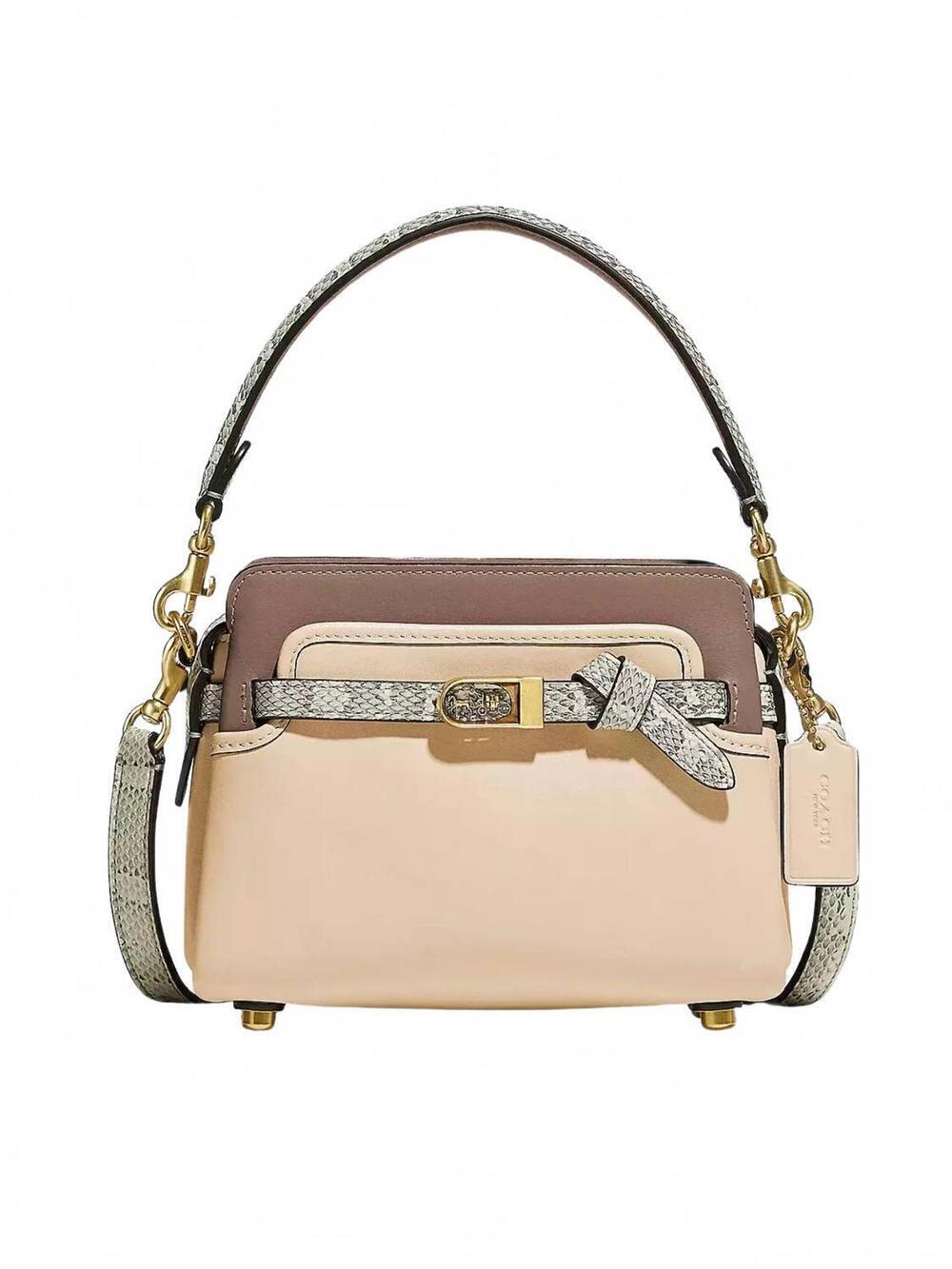 NEW COACH women's tate 18 crossbody bag in tan/brown